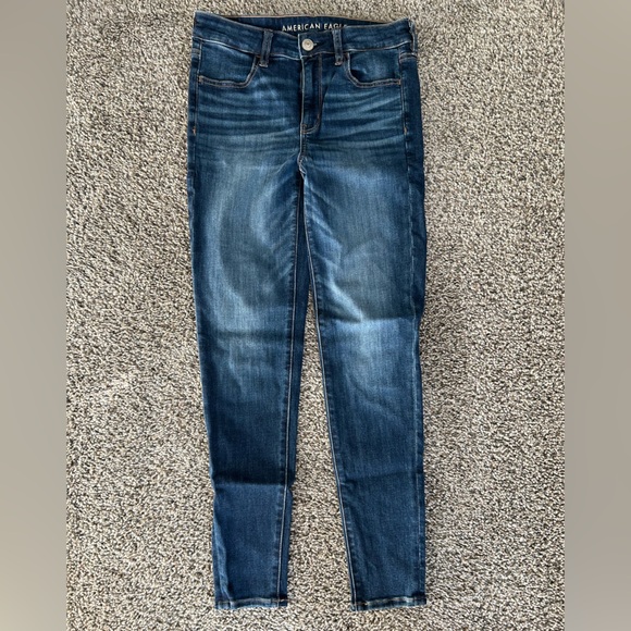Like New American Eagle High Waisted Next Level Stretch Jeggings - Picture 1 of 8